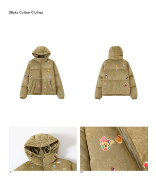 CONP Suede Texture Padded Jacket