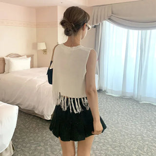 Fringe Sleeveless Knit