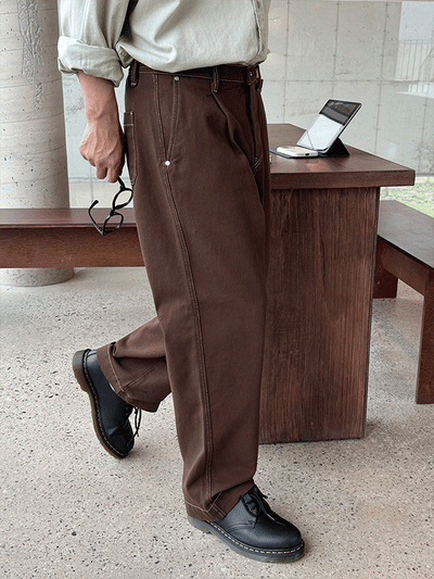 Only Non-Fade Half-Band Denim Pants