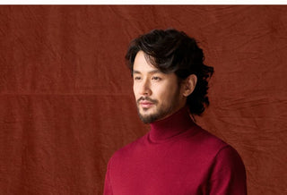 [CULTUM] Cotton Cashmere Blend Turtleneck Sweater