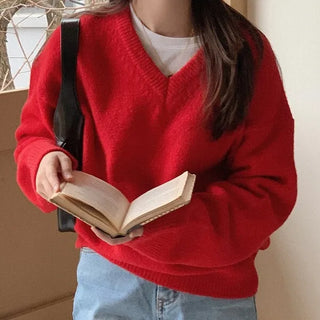 (5 colors) Wool V-knit