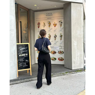 Pintuck Straight Slacks