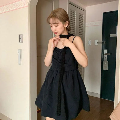 Shirred mini dress