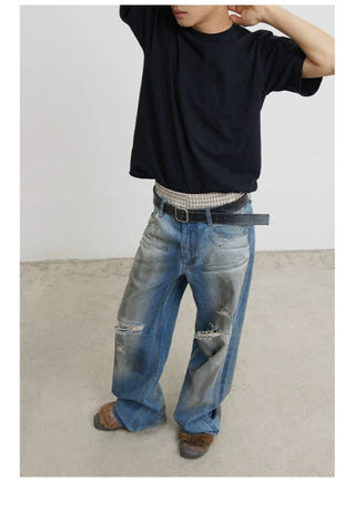 [CONP] “Lost ID CARD” Stained Jeans