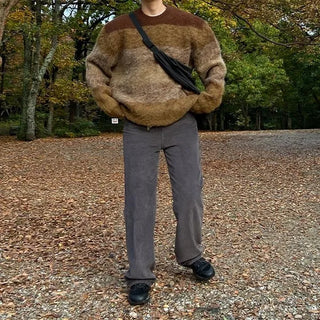 Straight corduroy pants