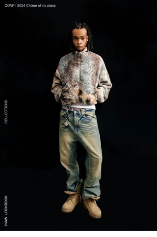 CONP Tie-Dye Sherpa Coat