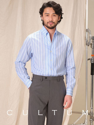 [CULTUM] Cotton Stripe Shirt