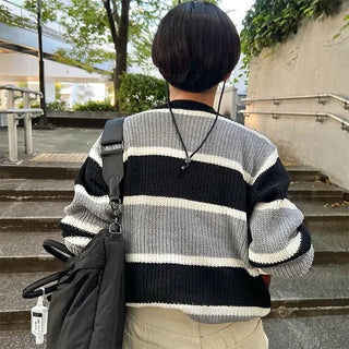 Asymmetrical Border Knit