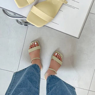 0304 Basic Strap Cushion Sandals (5 colors)