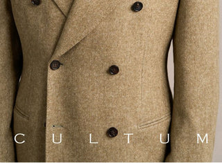 [CULTUM] 1930s Wool Blend Peak Lapel Blazer