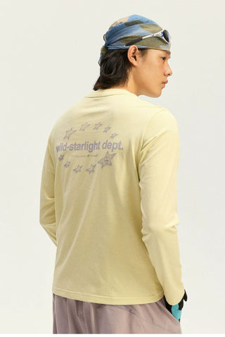 [Monterest] Quick-Dry Star Print Long Sleeve Tee