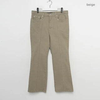 Cotton line flare pants
