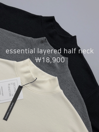 Essential Layered Half-Neck Turtleneck