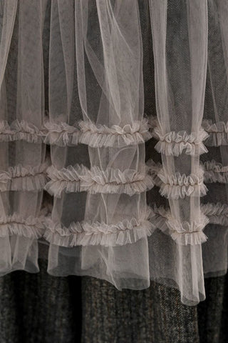 [Moromoro2] Layered Mesh Lace Camisole  Dress