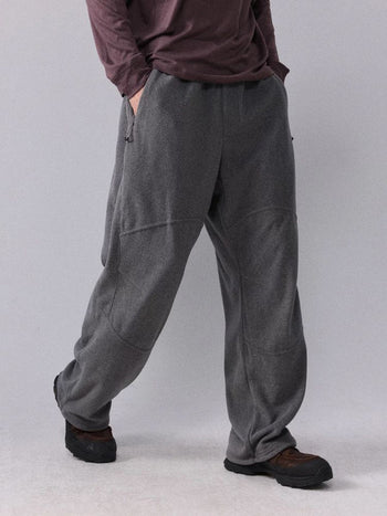 [Monterest] Fleece Wide Leg Drawstring Pants