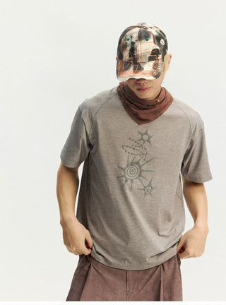 [Monterest] Outdoor Quick-Dry Totem Print T-Shirt