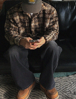 Boucle Check Shirt Jacket (5 colors)