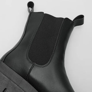 Multi-colored mid-calf Chelsea boots