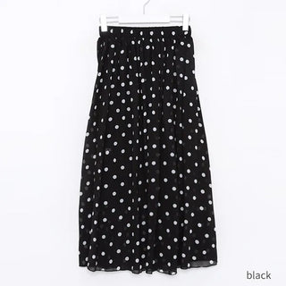 Polka dot long skirt