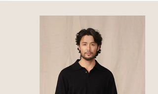 [CULTUM] Cashmere Blend Polo Knit Sweater