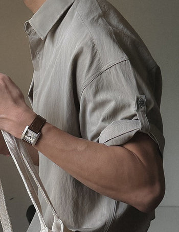 Marco RN Roll-up Short Sleeve Shirt (4 colors, M~L)