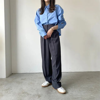 Back pleated blouse