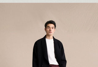 [CULTUM] Cotton Linen Blend Shawl Collar Jacket