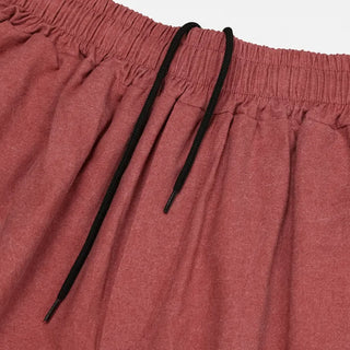 Pigmented elastic waist pants