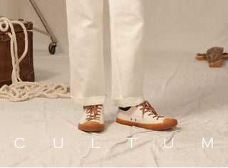 [CULTUM] Washed Cotton Cavalry Twill Straight Pants