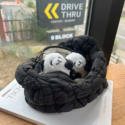 Cute Panda Plush Keychain Bag Charm