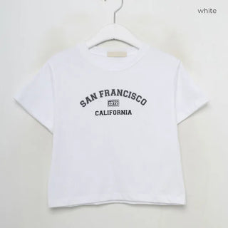 Lettering Cropped T-Shirt
