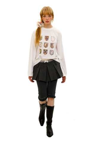 [moromoro2] Snowflake Texture Loose T-shirt