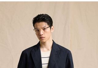[CULTUM] Cotton Twill Double-Breasted Blazer