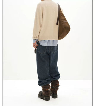 MASONPRINCE High-Neck Knit Cardigan