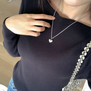 Ribbed boat neck sweater (5 colors)
