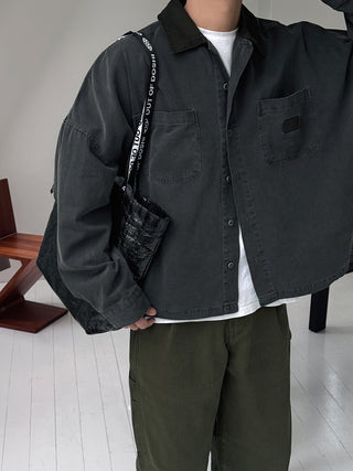 Slow Pigment Crop Work Shirt