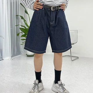 studio short denim pants