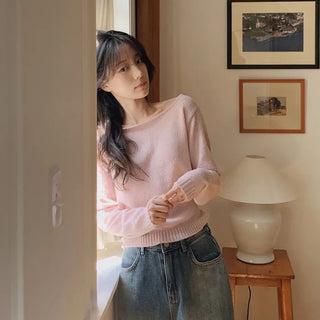 Boat neck soft knit