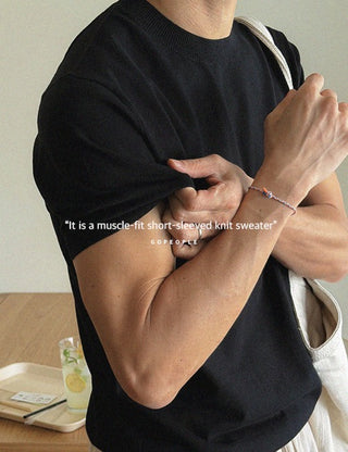 Muscle Fit Cool Short Sleeve Knit (12 colors, M~XL)
