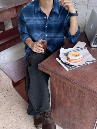 Jude Tartan Check Natural Fit Shirt