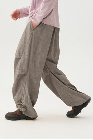 [Monterest] Washed Pleated Parachute Pants