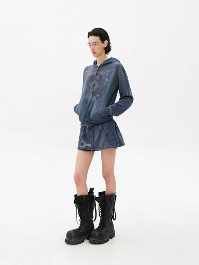 [MASONPRINCE] Deconstructed Knit Mini Skirt