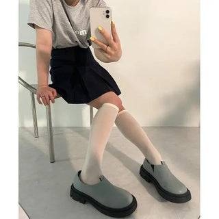 Sheer knee-high socks