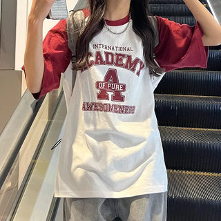 (Unisex) Raglan Sleeve Printed T-Shirt