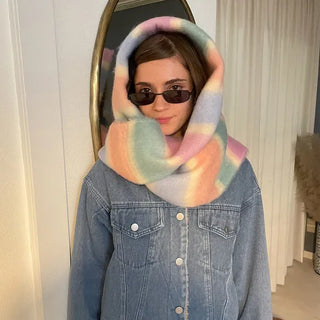 Border Tassel Scarf - P000KVYR