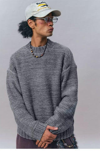 [Monterest] Relaxed Fit Gradient Knit Sweater