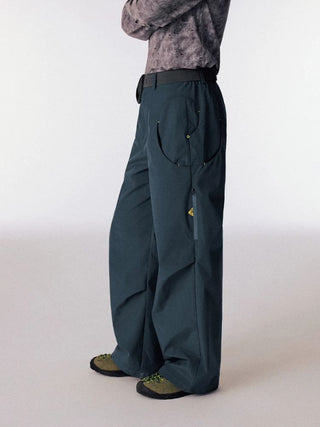 [CONP] Outdoor Swirl Pocket Zip Wide Pants