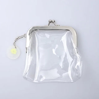 Clear clasp pouch