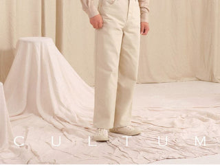 [CULTUM] Italian Relaxed Straight Leg Jeans