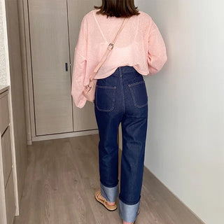pua see-through round T